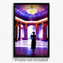 Pixel Art Poster - Hidden Ballroom (8 Bit Psychedelic Trippy Video Game Print)