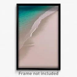 Pixel Art Poster - Smooth Beach (8 Bit Psychedelic Trippy Video Game Print)