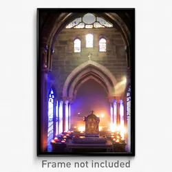 Pixel Art Poster - Wonderful Crypt (8 Bit Psychedelic Trippy Video Game Print)