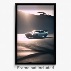 Pixel Art Poster - Fantastic Backdrifting (8 Bit Psychedelic Video Game Print)