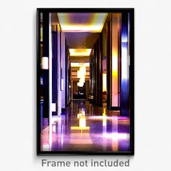 Pixel Art Poster - Valuable Hotel Lobby (8 Bit Psychedelic Video Game Print)