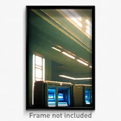 Pixel Art Poster - Different Bank (8 Bit Psychedelic Trippy Video Game Print)