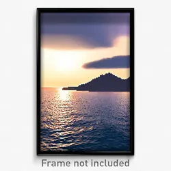 Pixel Art Poster - Fabulous Sea (8 Bit Psychedelic Trippy Video Game Print)