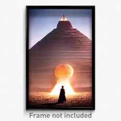 Pixel Art Poster - Amazing Mound (8 Bit Psychedelic Trippy Video Game Print)