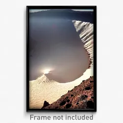 Pixel Art Poster - Empty Crater (8 Bit Psychedelic Trippy Video Game Print)