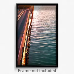 Pixel Art Poster - Empty Jetty (8 Bit Psychedelic Trippy Weird Video Game Print)