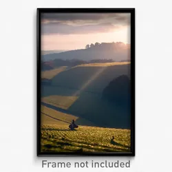 Pixel Art Poster - Cold Downland (8 Bit Psychedelic Trippy Video Game Print)