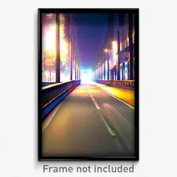 Pixel Art Poster - Incredible Lane (8 Bit Psychedelic Trippy Video Game Print)