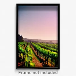 Pixel Art Poster - Smoggy Vineyard (8 Bit Psychedelic Trippy Video Game Print)