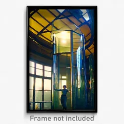 Pixel Art Poster - Glass Bivouac (8 Bit Psychedelic Trippy Video Game Print)