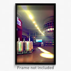 Pixel Art Poster - Virtual Brewery (8 Bit Psychedelic Trippy Video Game Print)