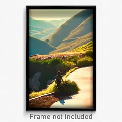 Pixel Art Poster - Noted Hills (8 Bit Psychedelic Trippy Weird Video Game Print)