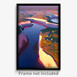 Pixel Art Poster - Whopping Moor (8 Bit Psychedelic Trippy Video Game Print)