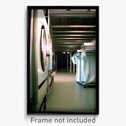 Pixel Art Poster - Empty Drying Machine (8 Bit Psychedelic Video Game Print)