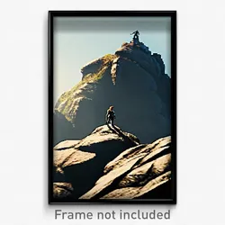 Pixel Art Poster - Stark Outcropping (8 Bit Psychedelic Trippy Video Game Print)