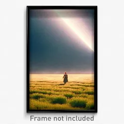 Pixel Art Poster - Zealous Prairie (8 Bit Psychedelic Trippy Video Game Print)