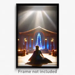 Pixel Art Poster - Esteemed Ark (8 Bit Psychedelic Trippy Video Game Print)