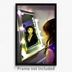 Pixel Art Poster - Neglected Mirror (8 Bit Psychedelic Trippy Video Game Print)