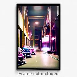 Pixel Art Poster - Plastic Mews (8 Bit Psychedelic Trippy Video Game Print)