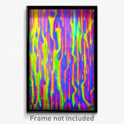 Pixel Art Poster - Glitchy Scrub (8 Bit Psychedelic Trippy Video Game Print)