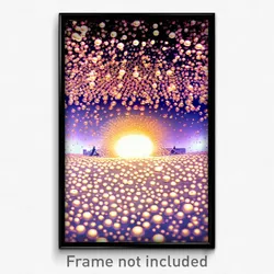 Pixel Art Poster - Bubbly Copenhagen (8 Bit Psychedelic Trippy Video Game Print)