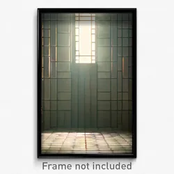Pixel Art Poster - Haunting Tile (8 Bit Psychedelic Trippy Video Game Print)