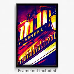 Pixel Art Poster - International Tavern (8 Bit Psychedelic Video Game Print)
