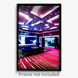 Pixel Art Poster - Dazzling Entertainment Room (8 Bit Video Game Print)