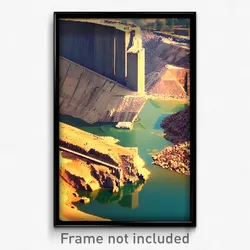 Pixel Art Poster - Droopy Quarry (8 Bit Psychedelic Trippy Video Game Print)