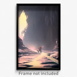 Pixel Art Poster - Squiggly Gully (8 Bit Psychedelic Trippy Video Game Print)
