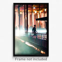 Pixel Art Poster - Agile Terrace (8 Bit Psychedelic Trippy Video Game Print)