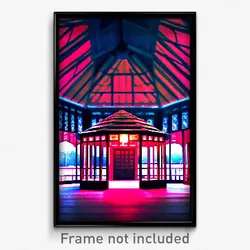 Pixel Art Poster - Unimaginable Gazebo (8 Bit Psychedelic Video Game Print)