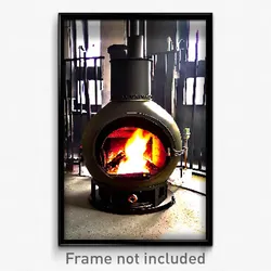 Pixel Art Poster - Interesting Furnace (8 Bit Psychedelic Video Game Print)