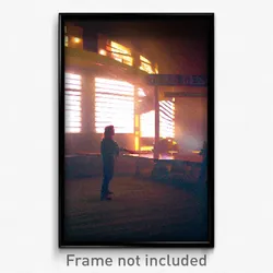 Pixel Art Poster - Nifty Mesa (8 Bit Psychedelic Trippy Weird Video Game Print)