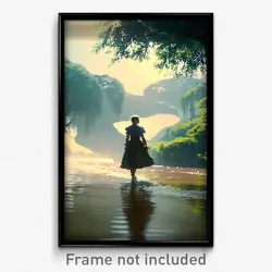 Pixel Art Poster - Gracious Flood (8 Bit Psychedelic Trippy Video Game Print)