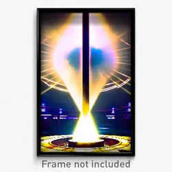 Pixel Art Poster - Energetic Cistern (8 Bit Psychedelic Trippy Video Game Print)