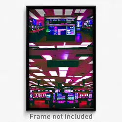 Pixel Art Poster - Villainous Stock Trading Floor (8 Bit Video Game Print)