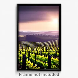 Pixel Art Poster - Bleak Vineyard (8 Bit Psychedelic Trippy Video Game Print)