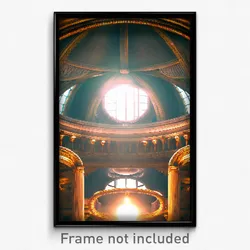 Pixel Art Poster - Incredible Dome (8 Bit Psychedelic Trippy Video Game Print)