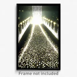 Pixel Art Poster - Sparkling Way (8 Bit Psychedelic Trippy Video Game Print)