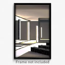 Pixel Art Poster - Rectangular Workshop (8 Bit Psychedelic Video Game Print)