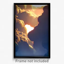 Pixel Art Poster - Coarse Chasm (8 Bit Psychedelic Trippy Video Game Print)