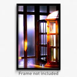 Pixel Art Poster - Wooden Glass (8 Bit Psychedelic Trippy Video Game Print)