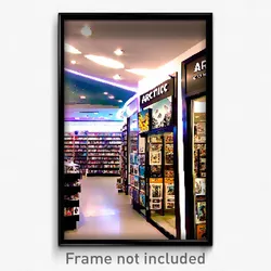 Pixel Art Poster - Arctic Comic Book Store (8 Bit Psychedelic Video Game Print)