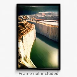 Pixel Art Poster - Stimulating Quarry (8 Bit Psychedelic Video Game Print)