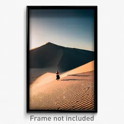Pixel Art Poster - Secret Dunes (8 Bit Psychedelic Trippy Video Game Print)