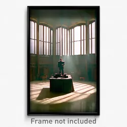 Pixel Art Poster - Cool Antechamber (8 Bit Psychedelic Trippy Video Game Print)