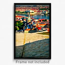 Pixel Art Poster - Vast Prague (8 Bit Psychedelic Trippy Weird Video Game Print)