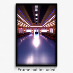 Pixel Art Poster - Realistic Ballroom (8 Bit Psychedelic Video Game Print)