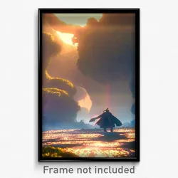 Pixel Art Poster - Mushy Clearing (8 Bit Psychedelic Trippy Video Game Print)